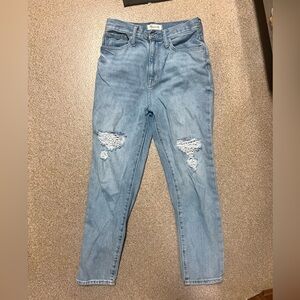 Madewell The Momjean Light Wash Jeans